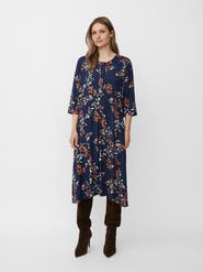 Masai Copenhagen MaNymari Round Neck 3/4 Sleeve Dress
