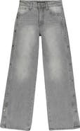 Joe's Jeans Kids' Mia Side Snap Wide Leg Jeans