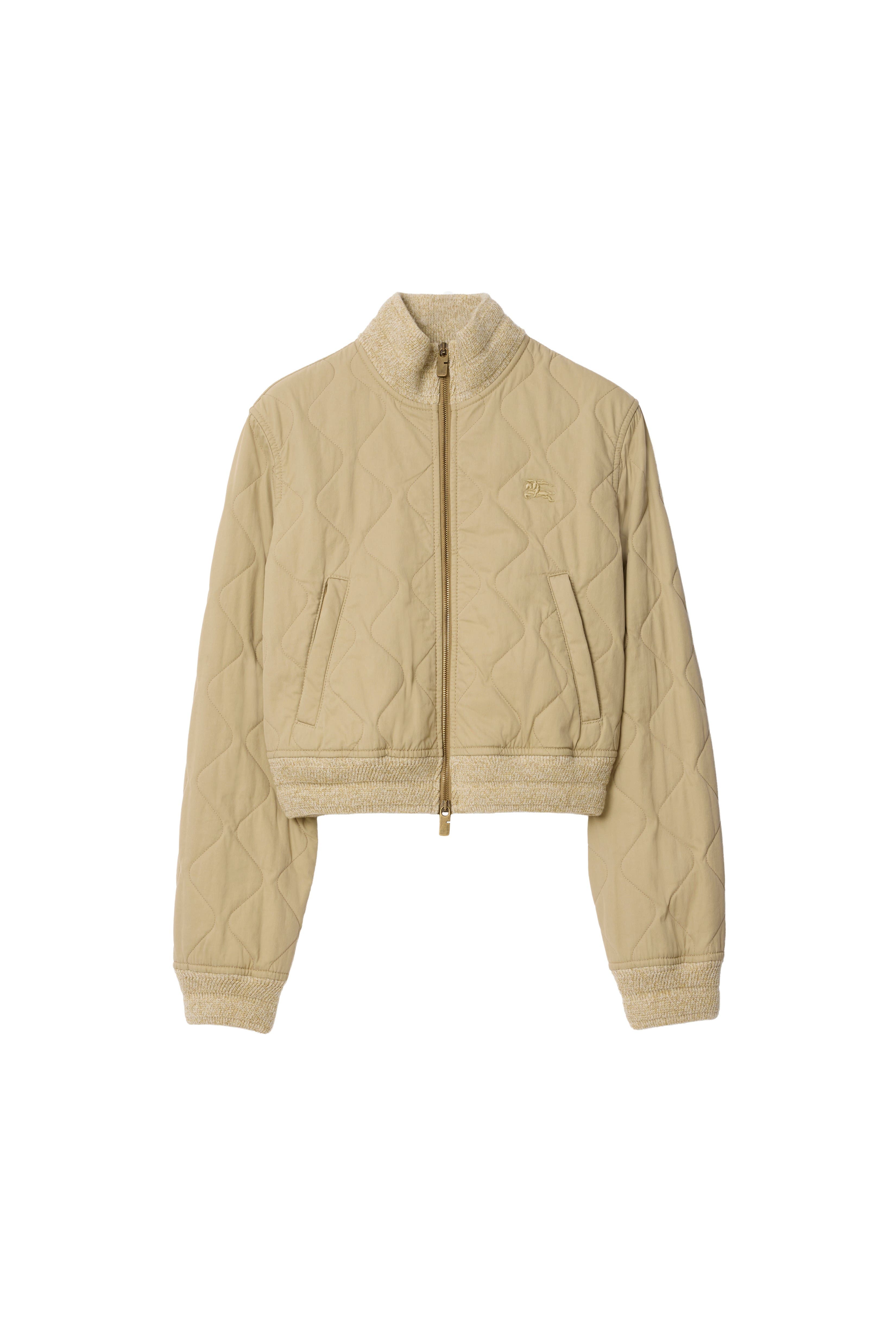 Quilted Gabardine Bomber Jacket - image 2