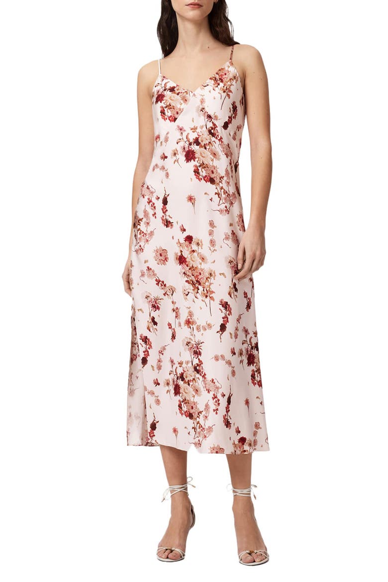 Melody Floral Silk Blend Midi Slipdress, Main, color, ARMADA SOFT PINK