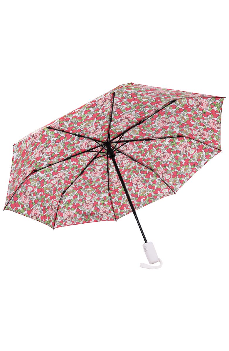 Strawberry Shortcake Toss Print Compact Umbrella, Alternate, color, Multi