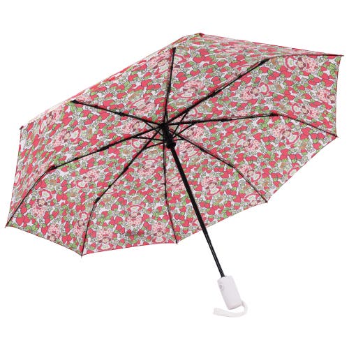 Strawberry Shortcake Toss Print Compact Umbrella In Brown