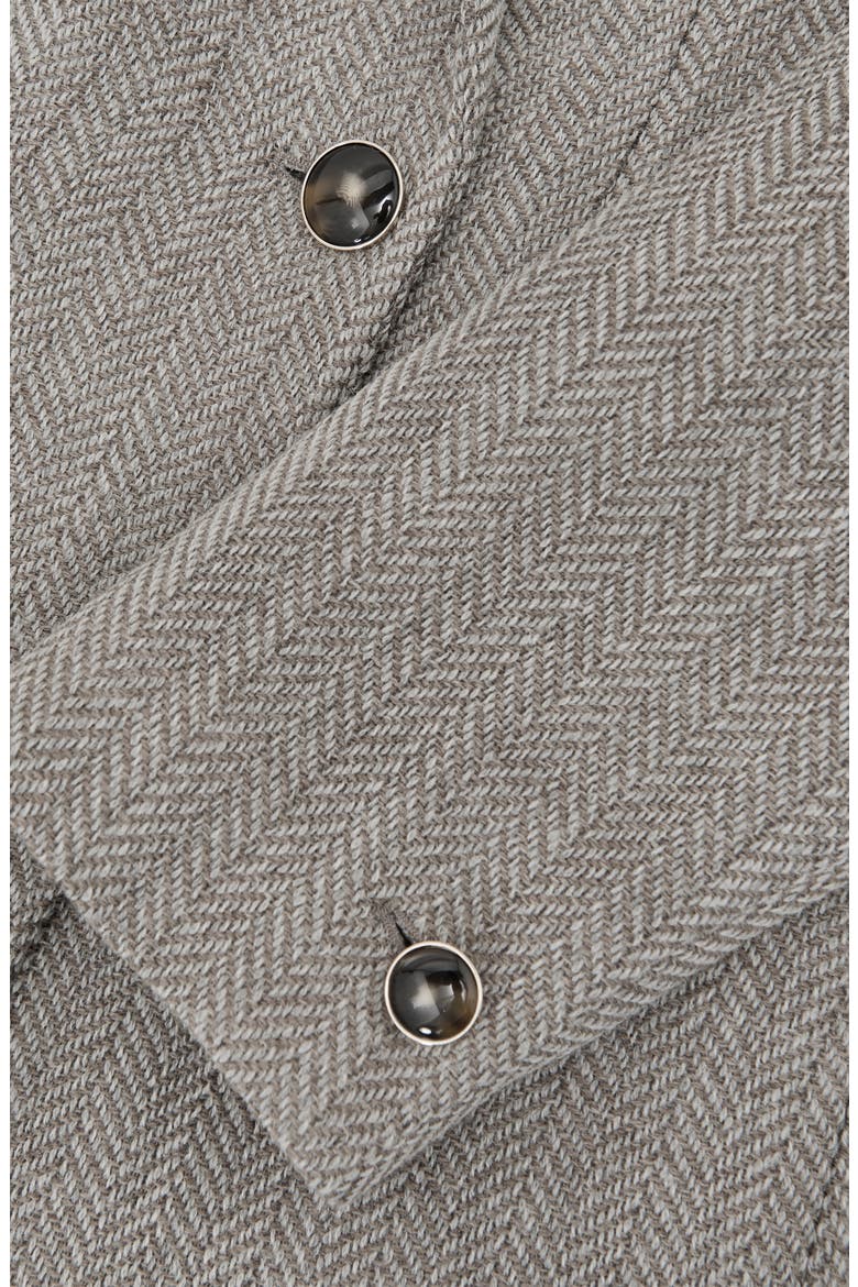 Ember Double Breasted Wool Blend Blazer, Alternate, color, GREY