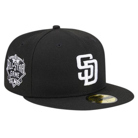 Men's New Era Black San Diego Padres Logo 59FIFTY Fitted Hat