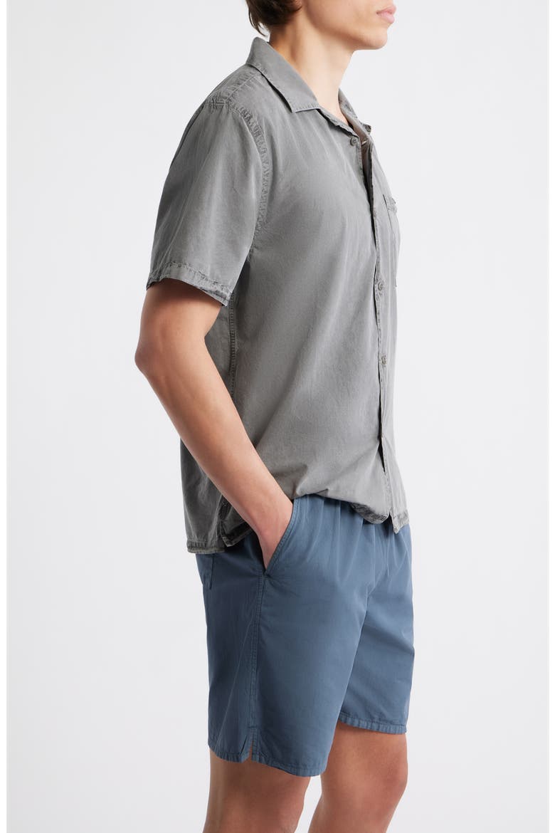 Air Cotton Camp Shirt, Alternate, color, SLATE