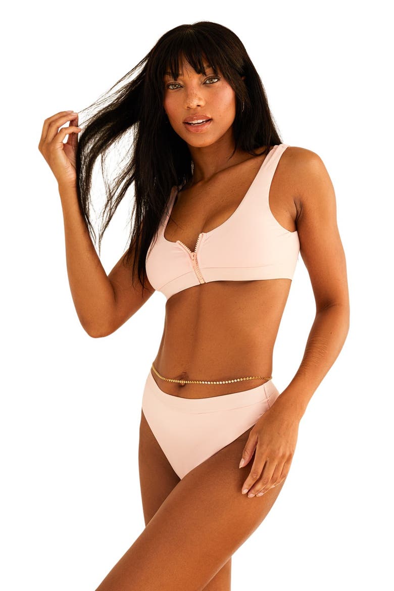 Ultra Cheeky Swim Bikini Bottom, Alternate, color, Sunset Pink
