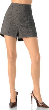 IVONNE Tailored Checkered Shorts