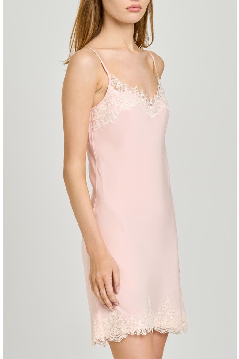 Isabelle Lace Trim Slip Dress, Alternate, color, BLUSH