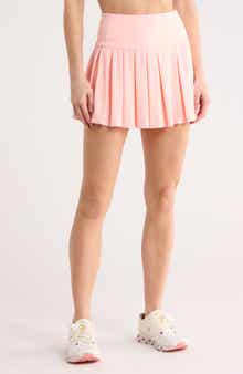 DKNY Court Piqué Pleated Tennis Skort