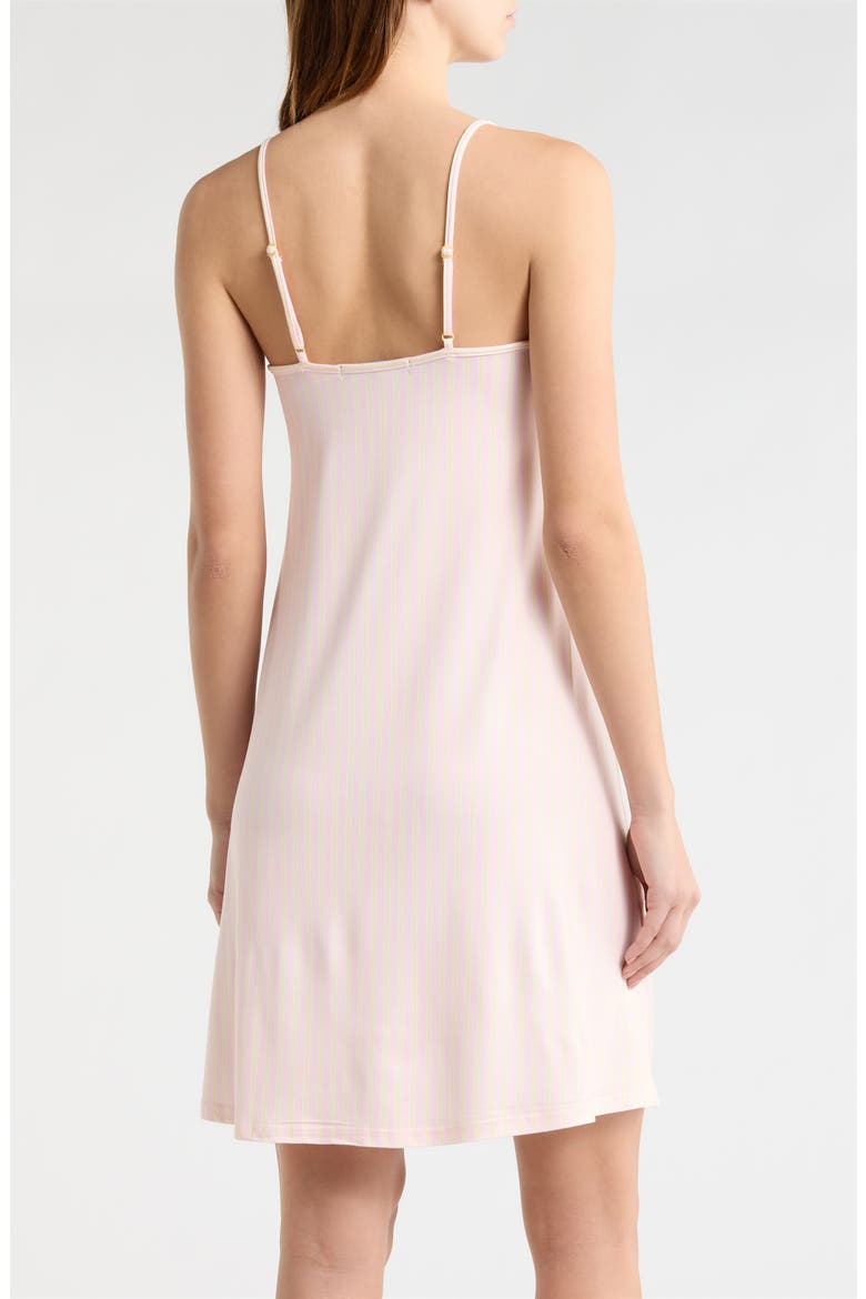 Eyelet Trim Chemise, Alternate, color, LEMON PINK