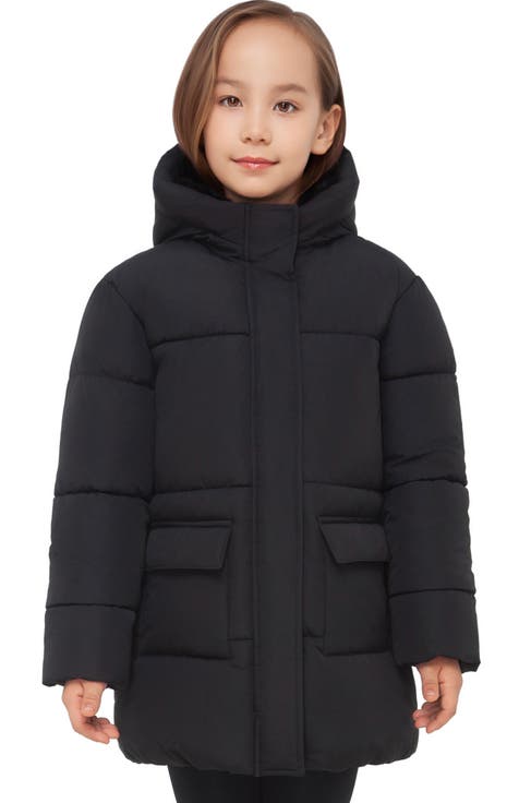 Kids' Madison Longline Hooded Puffer Jacket