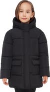 Rokka&Rolla Kids' Madison Longline Hooded Puffer Jacket