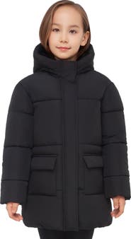 Rokka&Rolla Kids' Madison Longline Hooded Puffer Jacket