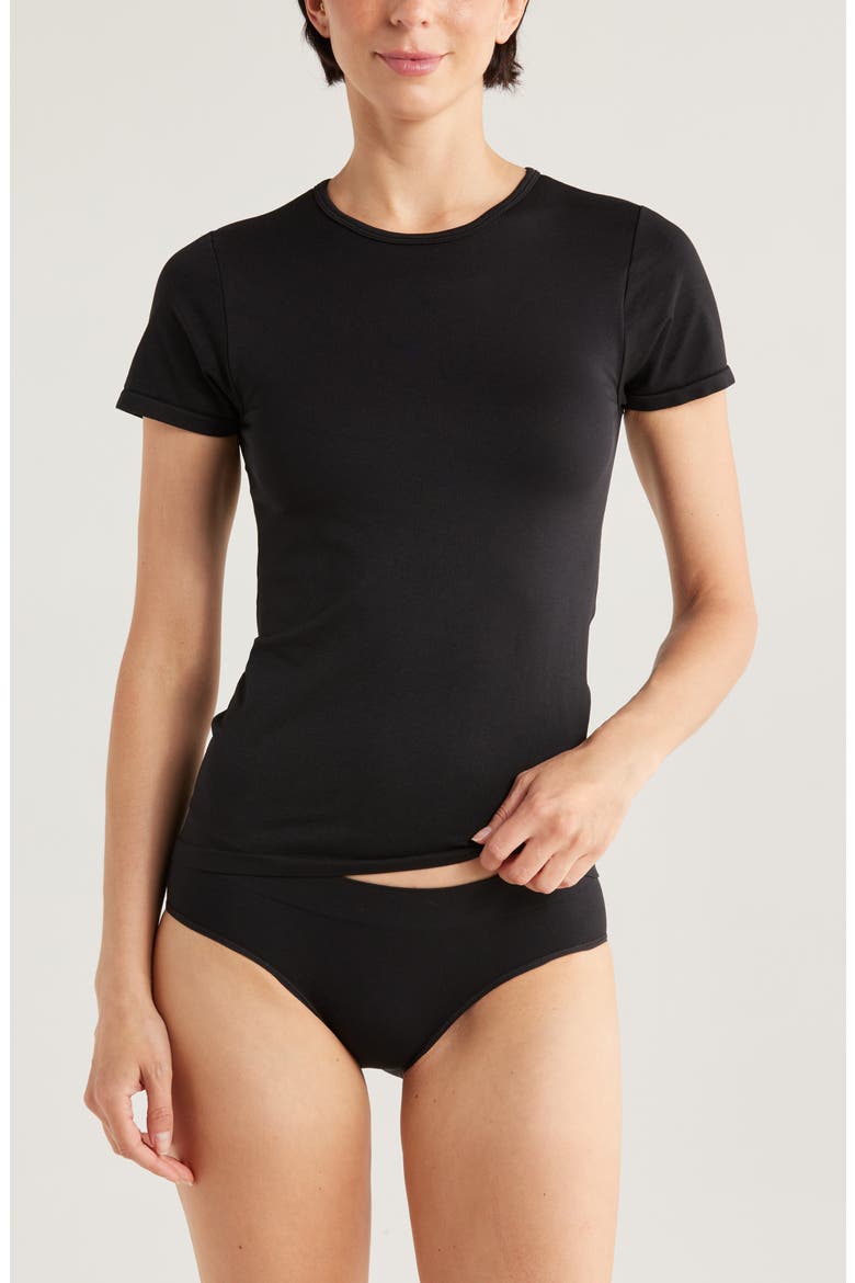 Everyday Seamless T-Shirt, Main, color, BLACK