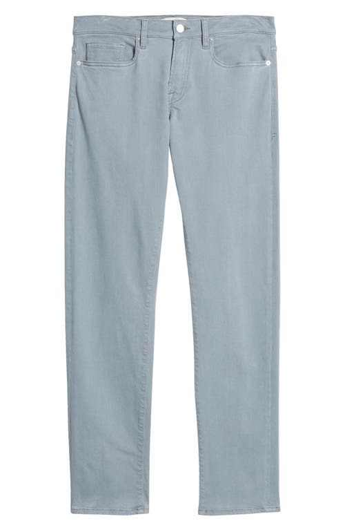 Frame L'homme Slim Fit Brushed Twill Pants In Smoky Blue In Smoky Blue