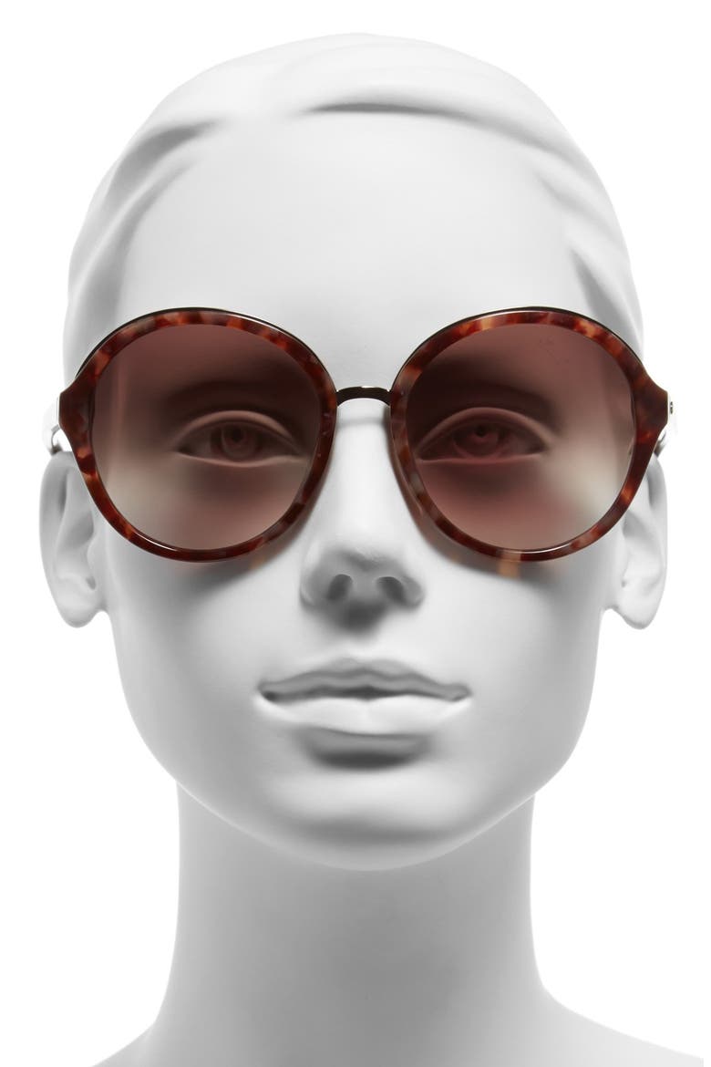 'bernadette' 58mm gradient sunglasses, Alternate, color, TORTOISE