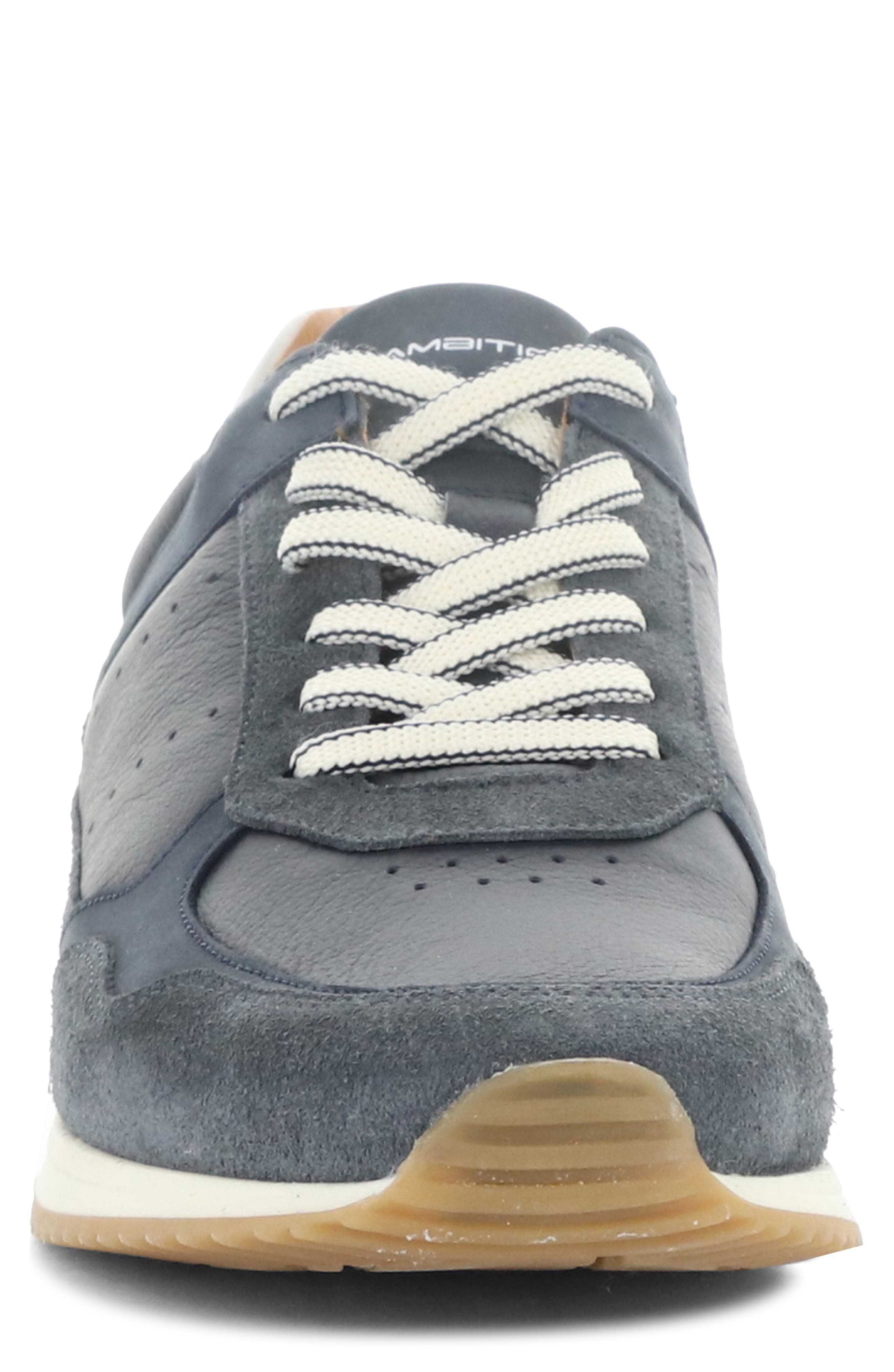 Ambitious 13425B Low Top Sneaker, Alternate, color, 11175Am Navy Leather/ Suede