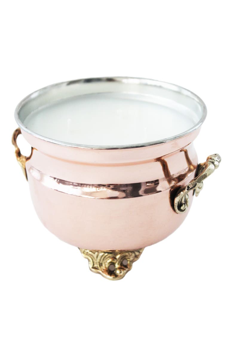 Coppermill Kitchen Vintage French Inspired Grapefruit Mint Jardinière Candle, Alternate, color, Copper