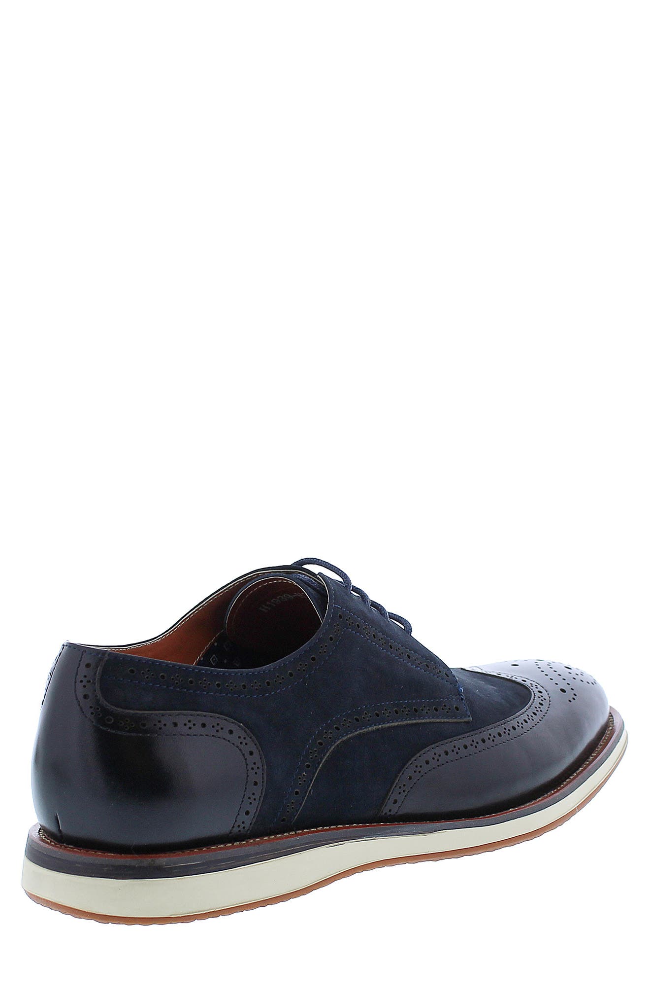 Zanzara Averett Wingtip Blucher, Alternate, color, Black