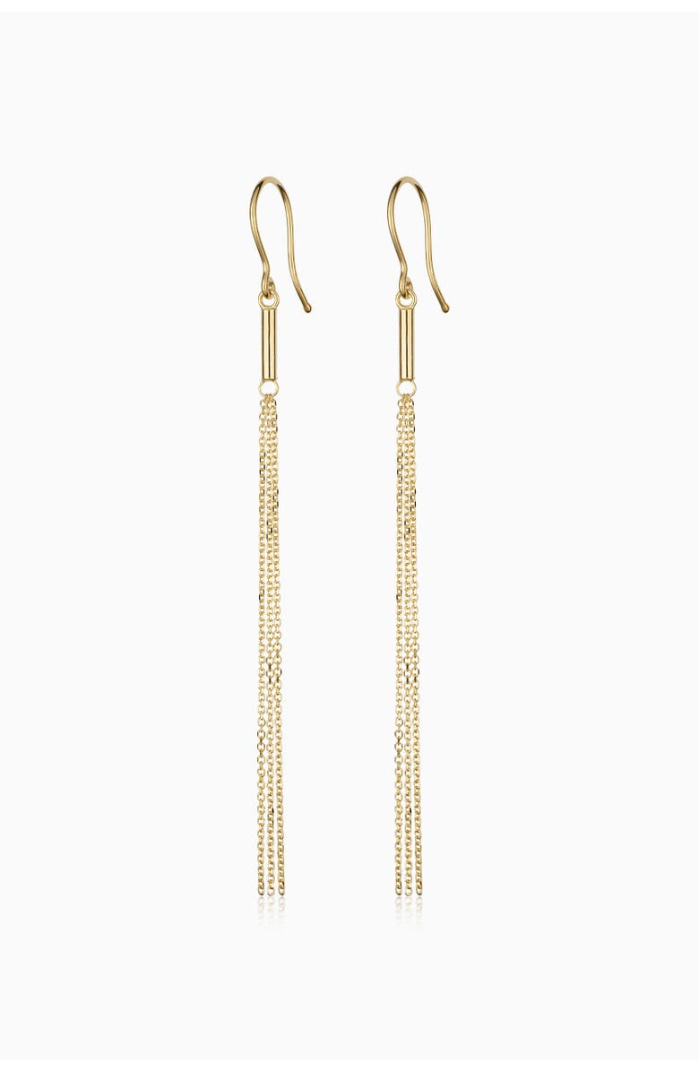 Oradina 14K Yellow Gold Vicenza Tassel Drop Earrings, Main, color, Yellow Gold