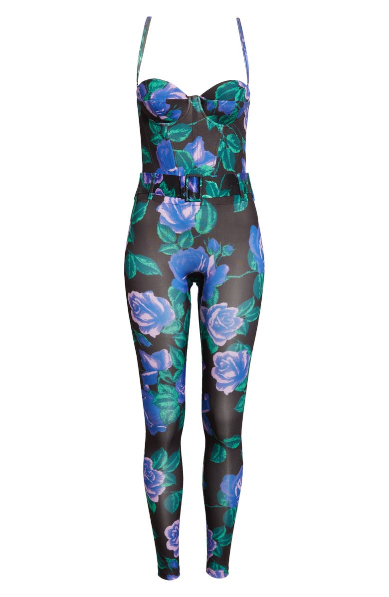 Richard Quinn Belted Corset Jumpsuit, Alternate, color, 