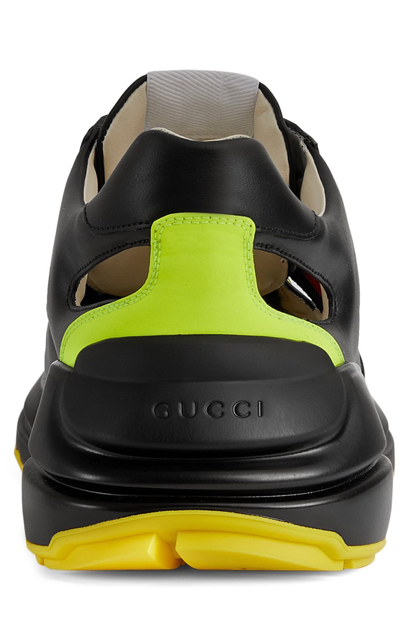 Gucci Rhyton Cutout Low Top Sneaker, Alternate, color, 