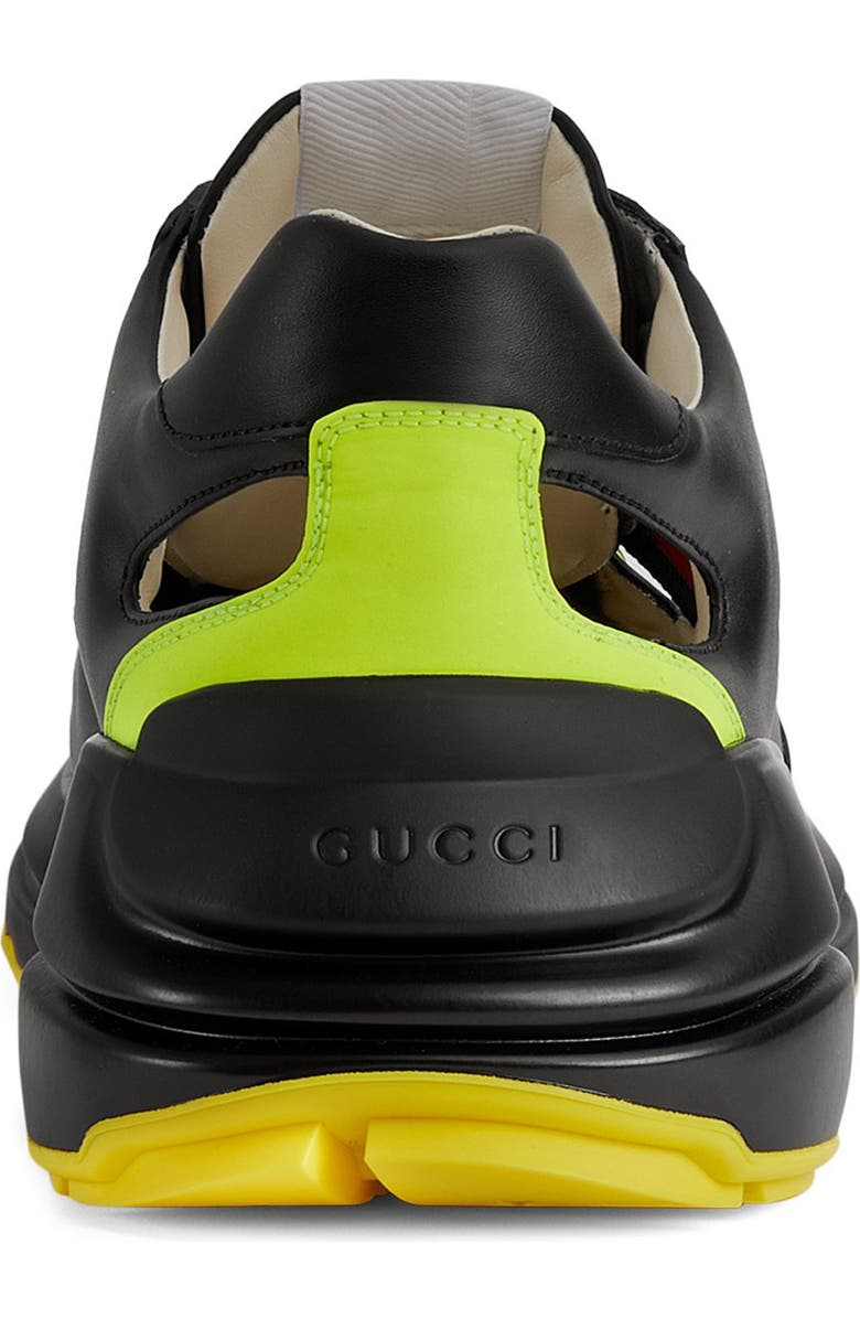 Gucci Rhyton Cutout Low Top Sneaker, Alternate, color,
