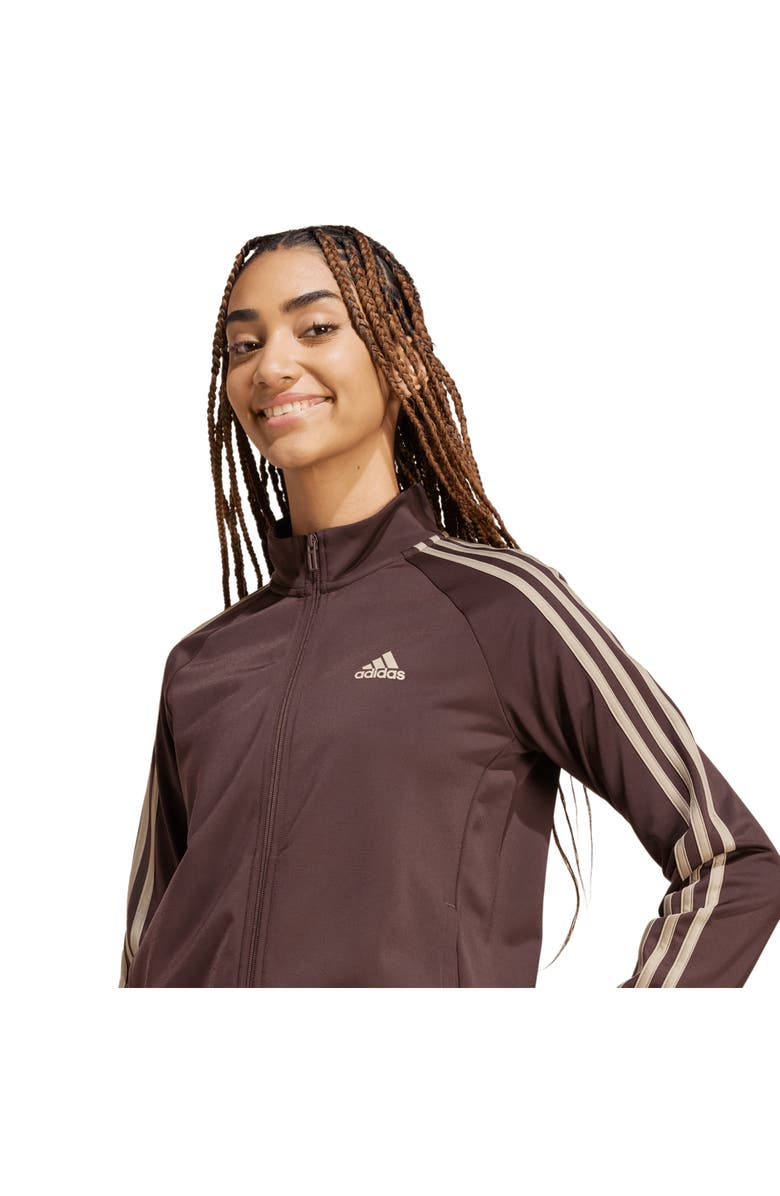 adidas Essentials 3-Stripes Recycled Polyester Track Jacket, Alternate, color, 