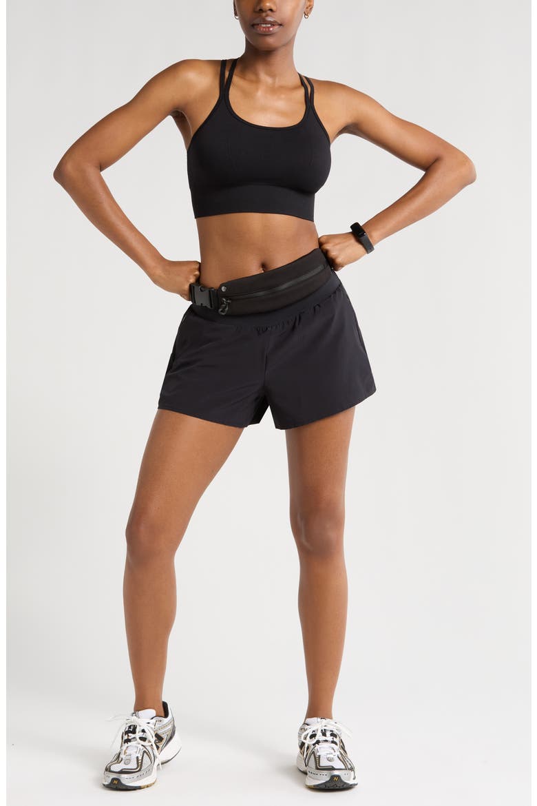 All Sport High Waist Shorts, Alternate, color, BLACK