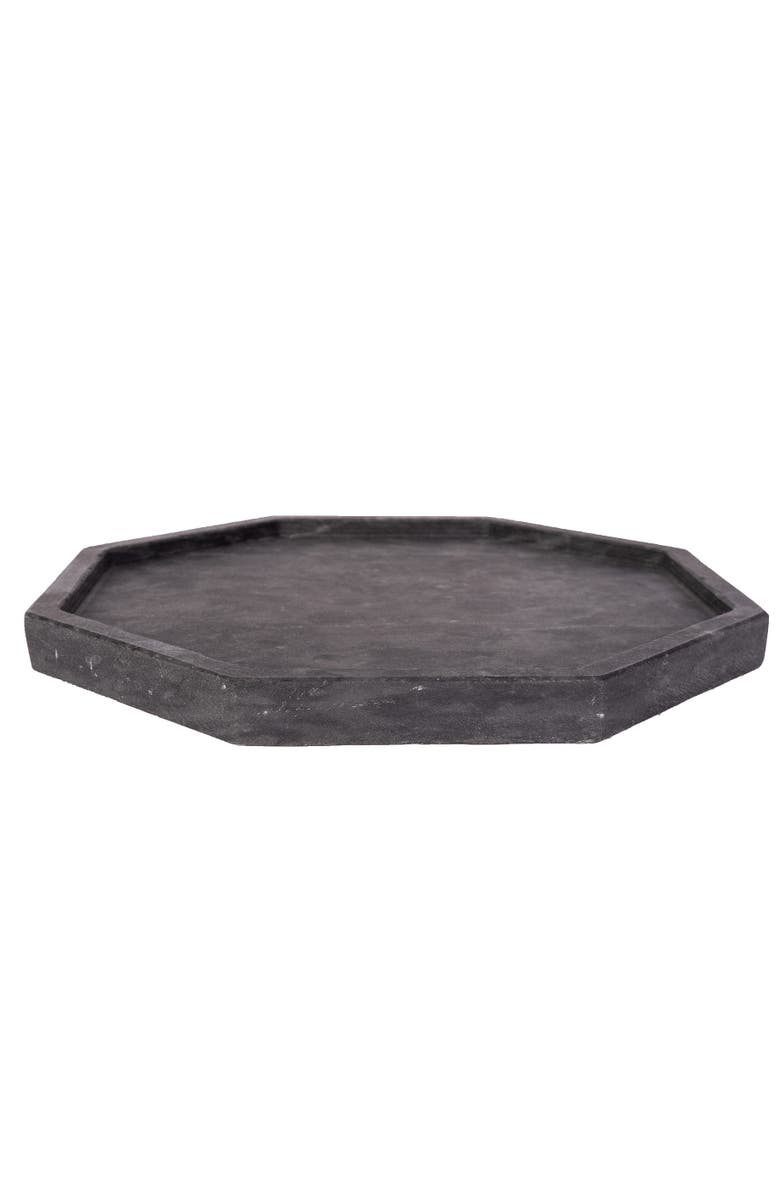Artifacts Trading Company<sup>™</sup> Artifacts Trading Company Octagonal Marble Tray, Alternate, color, Black Matte