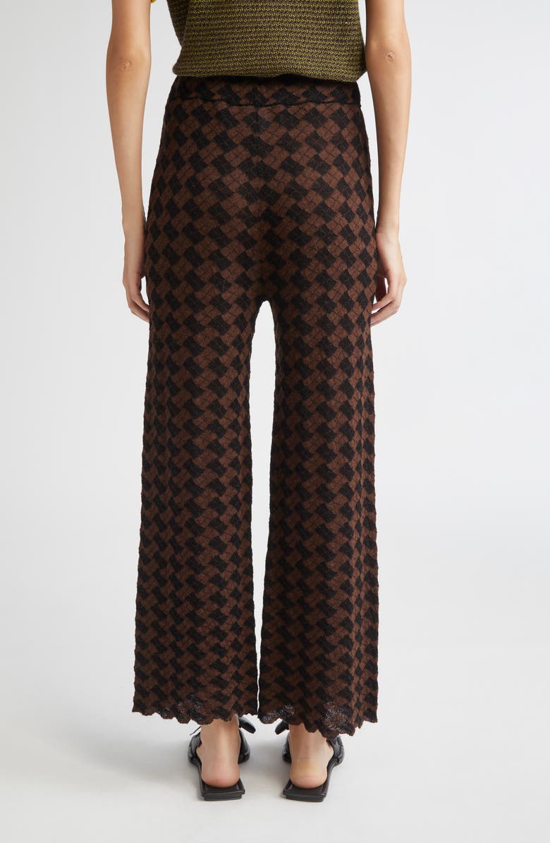 YanYan Basket Argyle Crop Wool Straight Leg Pants, Alternate, color, 