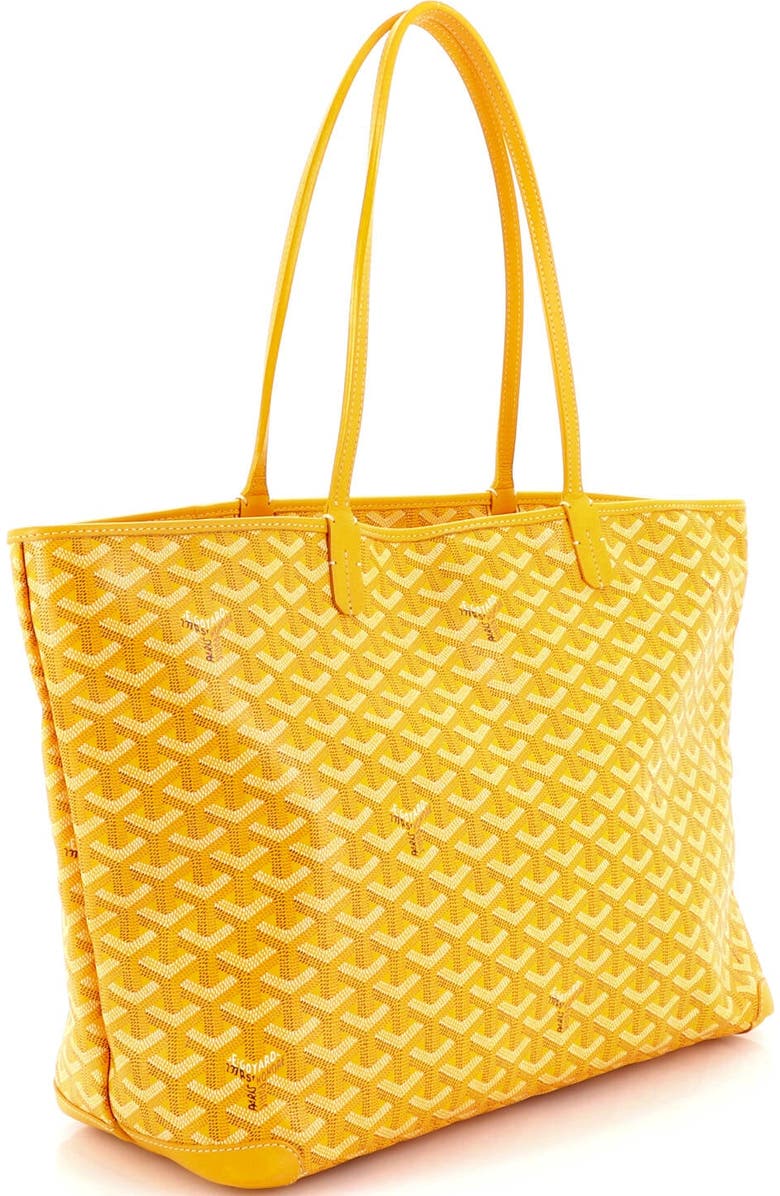 Pre-Owned Goyard Artois Tote Coated Canvas MM, Alternate, color, Yellow