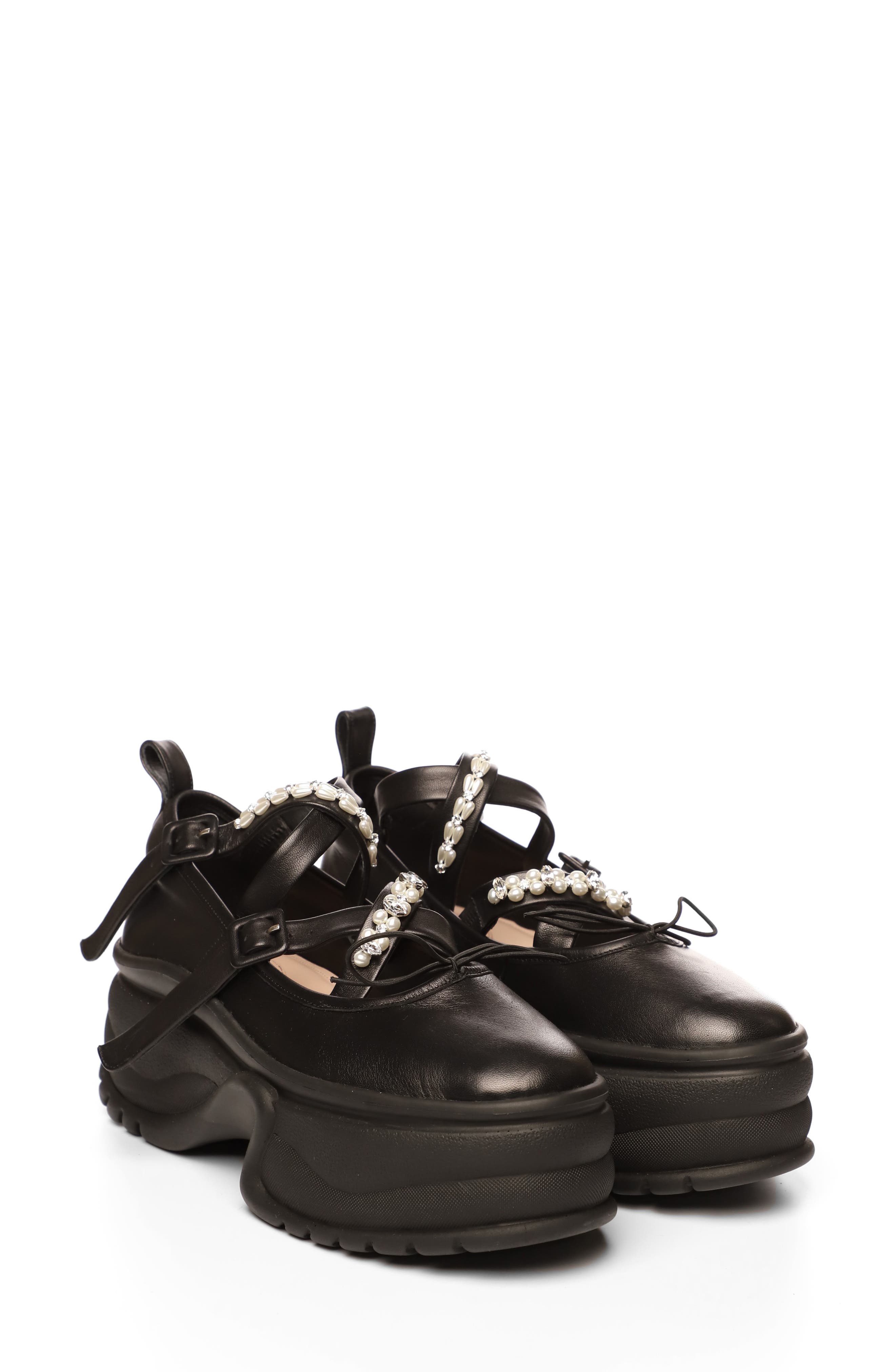 Simone Rocha Platform Ballerina Sneaker, Main, color, 