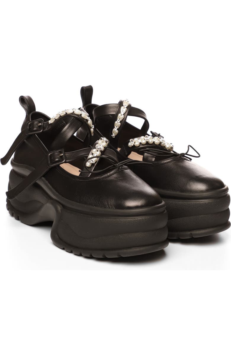 Simone Rocha Platform Ballerina Sneaker, Main, color,