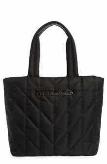 KARL LAGERFELD PARIS Voyage Quilted Nylon Tote Bag