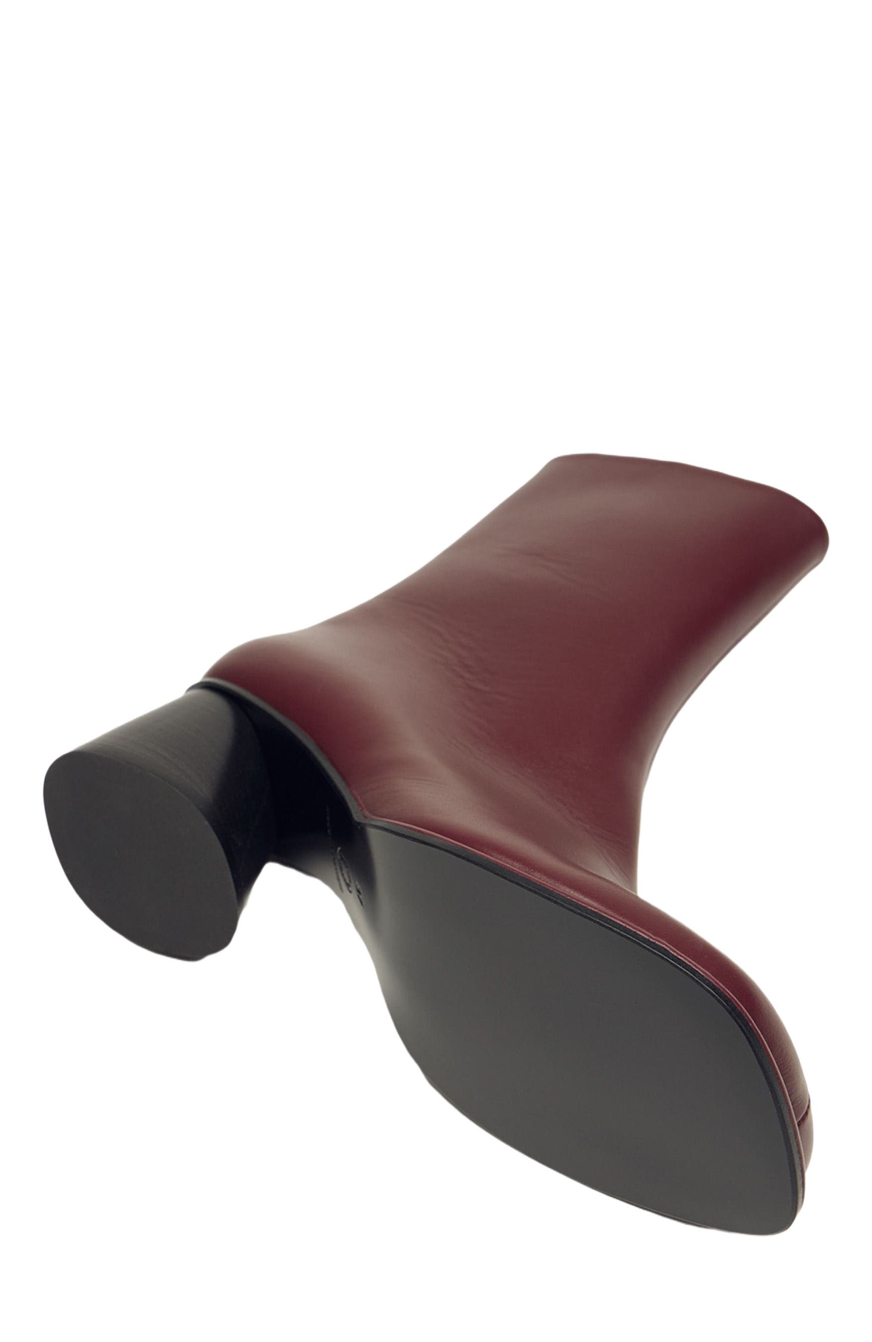 Holton Smooth Leather Heeled Boots, Alternate, color, Dark Cherry