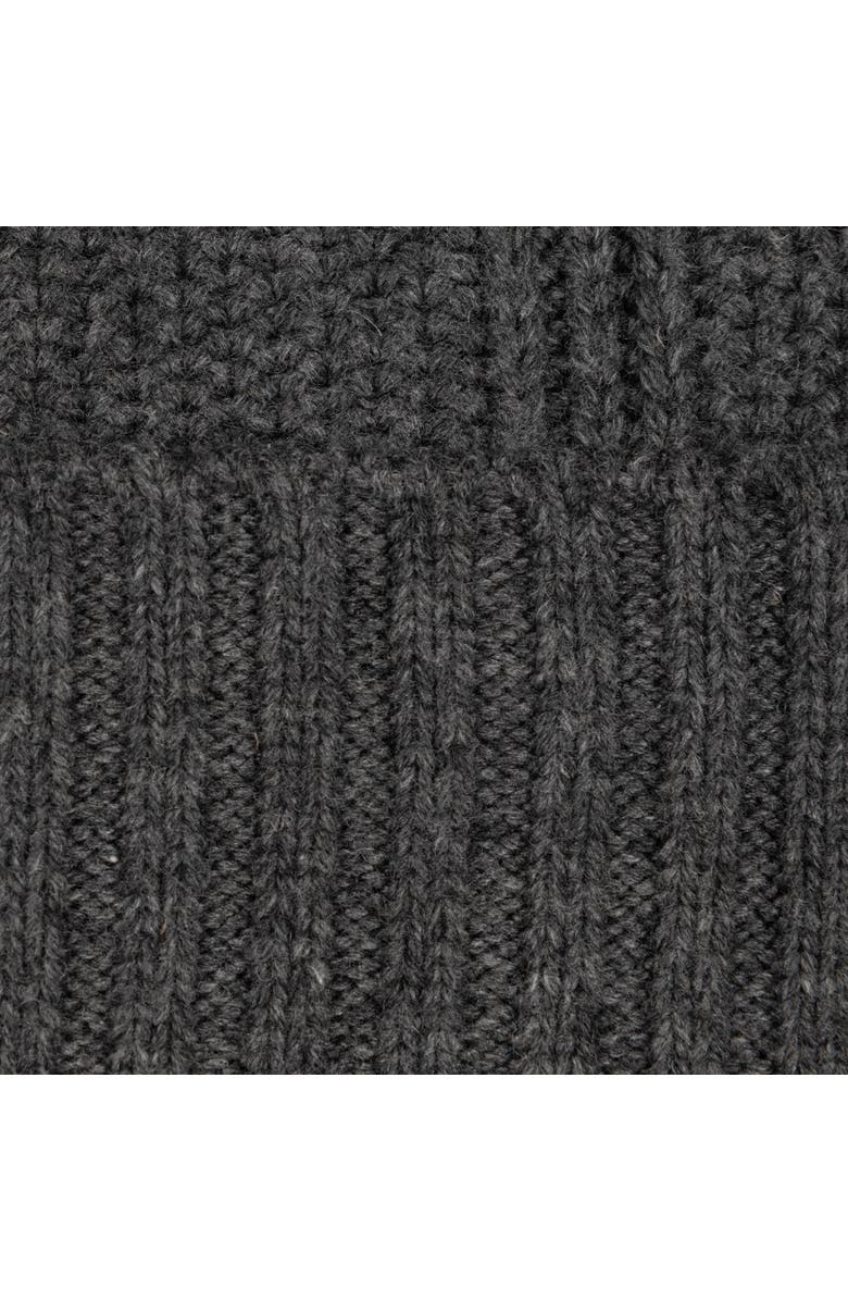 Echo Arched Rib Beanie, Alternate, color, Charcoal