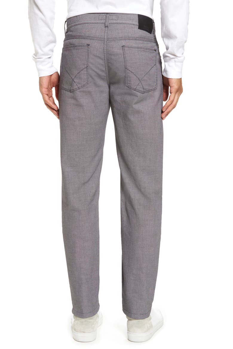 Cooper Bird's Eye Stretch Cotton Pants, Alternate, color, GREY