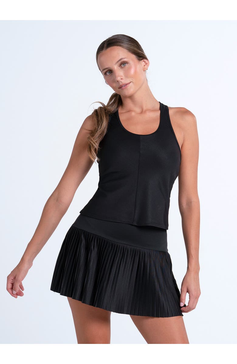 Lucky in Love Tempo Pleated Skirt, Alternate, color, Black