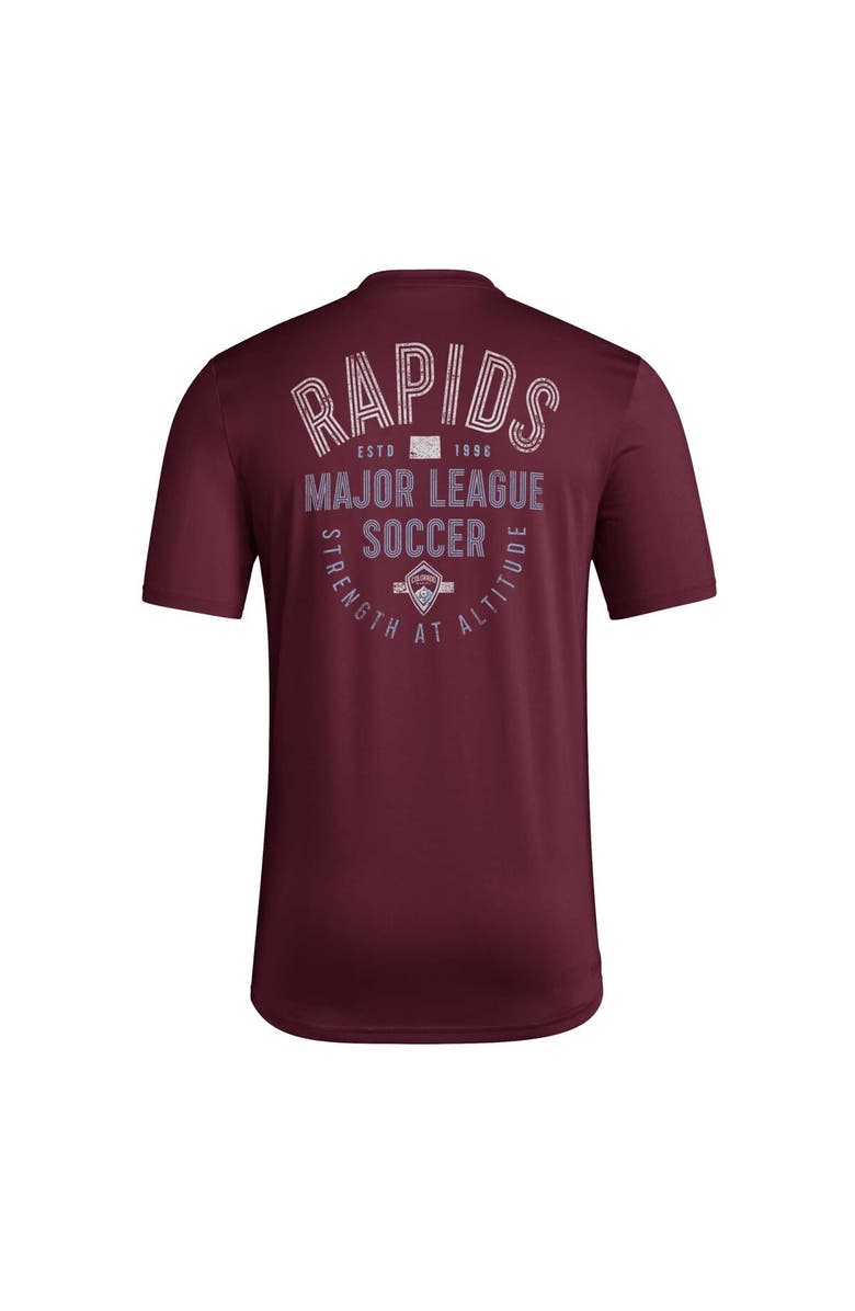 adidas Men's adidas Burgundy Colorado Rapids AEROREADY Local Stoic T-Shirt, Alternate, color, 