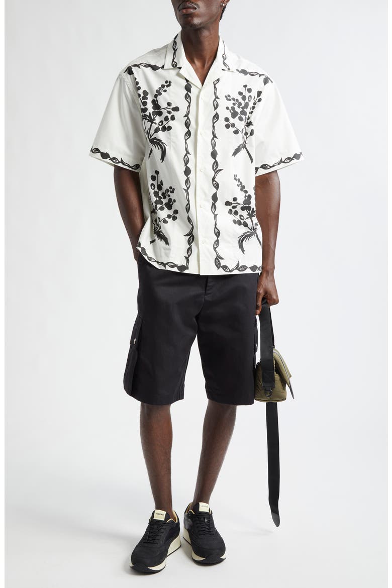 Le Cargo Bermuda Shorts, Alternate, color, BLACK