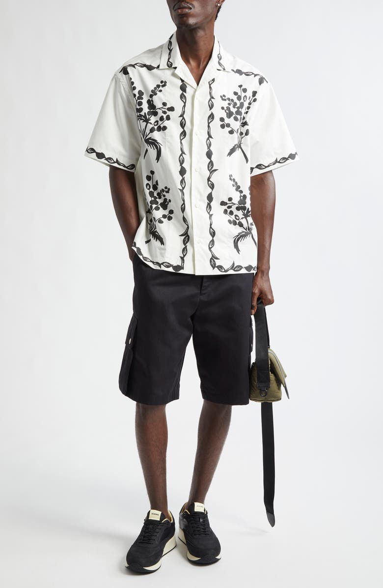 Jacquemus Le Cargo Bermuda Shorts, Alternate, color, Black
