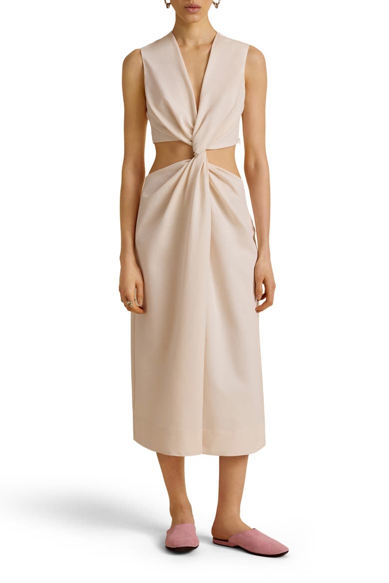 Cotton Twist Dress, Alternate, color, Ecru