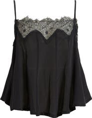 Free People Make Me Yours Eyelash Satin Lace Camisole