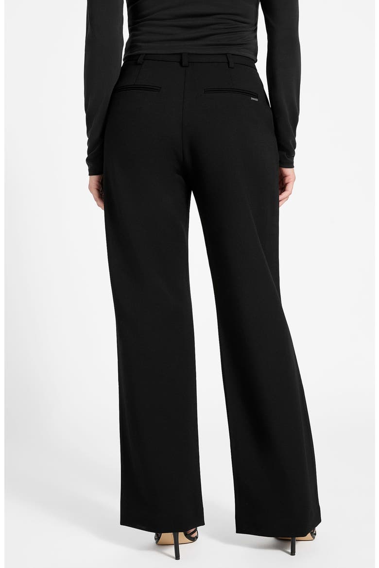 Emy High Waist Straight Leg Pants, Alternate, color, BLACK-BLACK