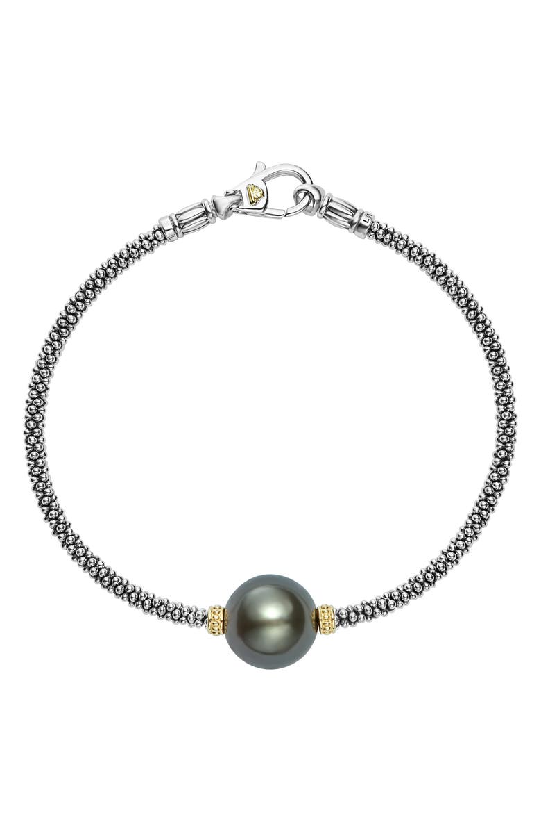 LAGOS Luna Pearl Single Station Bracelet, Main, color,