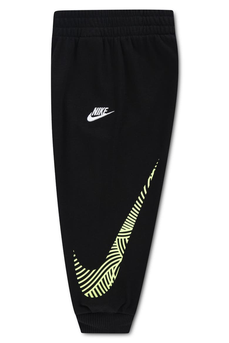 Kids' Oversize Fit Hoodie & Joggers Set, Alternate, color, BLACK