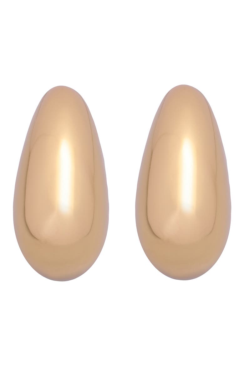 Calla Curve Scoop Earrings, Main, color, GOLD TONE