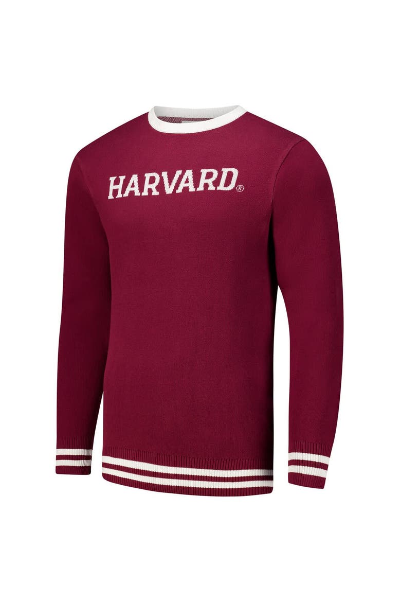 Unisex Uscape Apparel Crimson Harvard Crimson Renew Knit Vintage Pullover Sweater, Alternate, color, Crimson