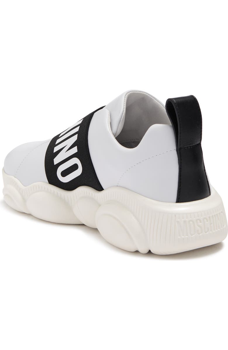 Moschino Brand Logo Tape Sneaker, Alternate, color,